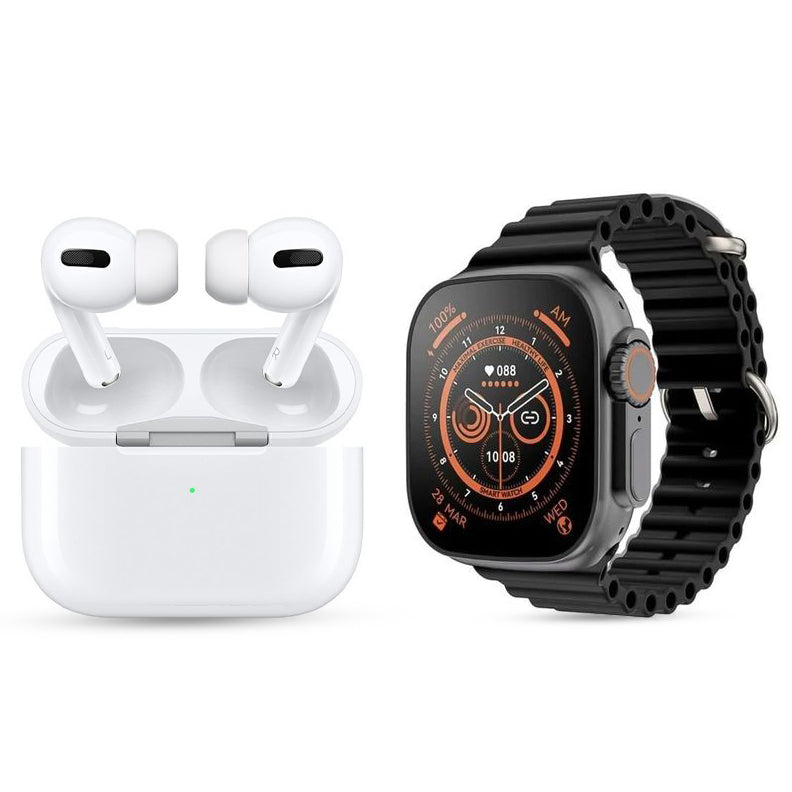 Combo Smartwatch X8 Ultra + Mini Audifonos